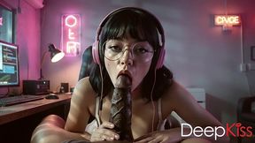 my best friend sucked my cum. she greedily and dirtyly swallowed all my cum with her cute little mouth.[ai]