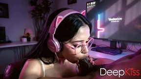 my best friend sucked my cum. she greedily and dirtyly swallowed all my cum with her cute little mouth.[ai]