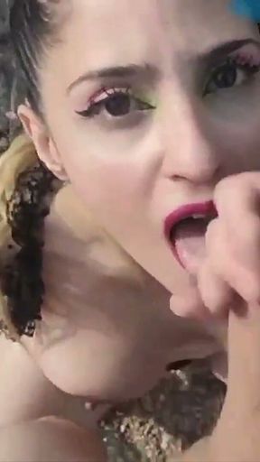 Divinamaruuu - Extreme Sex in the Arroyo De Las Sierras De Córdoba Fucking Outdoors with Real Risk