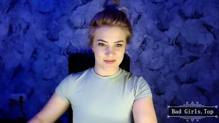 Very pretty slim babe with sweet natural big boobs