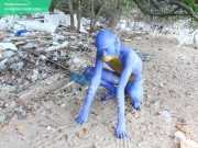 Body Painting, Bodypaint - Blue Digitmon