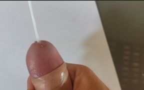 Monster Shot of Cum on Paper.