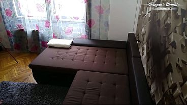 Teen blonde gets a massage and fuck on camera