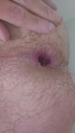 Fingering my gaping asshole