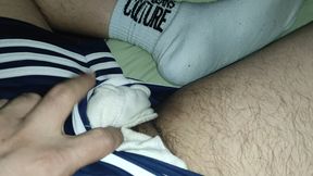 Sock Are Wet and Smelly, Dj-bro Like to Piss on It and Playing Infront of the Mirror