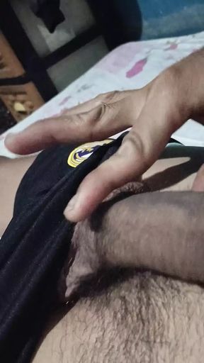 My hands are tired of shaking my big dick
