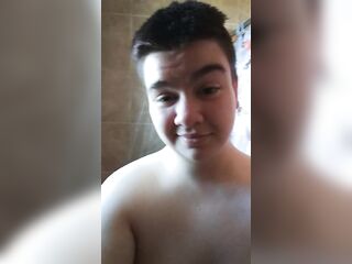 TRANSGENDER FEMALE TO BOY SHOWER TEASE