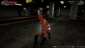 Aine O'_Rackie VS Brian (Naked Fighter 3D)