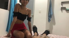 My Step Sister Busts Me Jerking Off, Offers to Lend a Hand