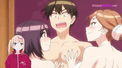 Adam’s Big Dick Gets Ganged Up by Horny College Girls in Hentai Uncensored