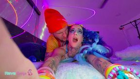 madison lights up a private neon rave with high-energy seduction!