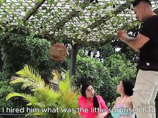 2 wicked MILFs contact a stripper to screw 'em at the same time - LIZI LOVE