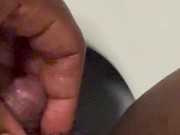 Jazzy jerks off hos massive Tdick