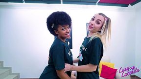 threesome interracial com a modelo preta brazileira