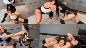 Gothic girl vs bbw