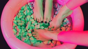 marshmallow lesbian foot worship