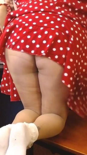 Sexy Nylon Legs Ruffled Socks