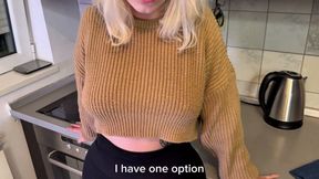 Housemaid haven't finish work and was fucked her boss