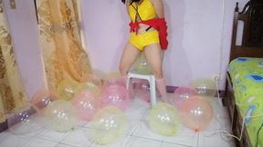 Faye Valentine grinds to pop soap balloons