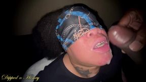 Thick Cum on Honeys Tongue and Some Stiff Dick Afterwards!!