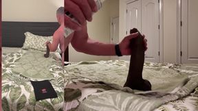 Got a New Huge Dildo to Try Out