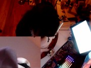 Little Babynikachu unloads her moo moo milk onto phone