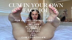 Cum In Your Own Face: JOI Twerk Pussy Play Oil & Feet 👅💦💦💦