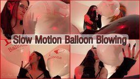 slow mow balloon blowing preview