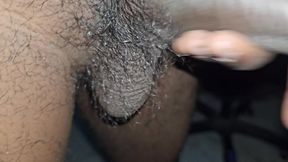 Harden Wood Thick Black Mole Dick Midnight Cum Shot