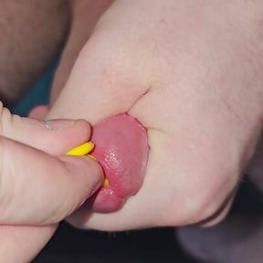 Insert penis plugs into the penis, different sizes and shapes