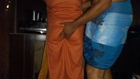 Unsatisfied Stepaunty Called Me Her Home When She Was Cooking in the Kichen I Fucked Her Ass Hard
