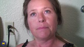 Mature Lady with Beautiful Horny Eyes Loves a Fat Black Cock