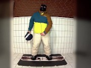 pawing off in snowboard gear