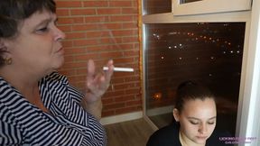 HELEN - You will be my human ashtray, young slut!
