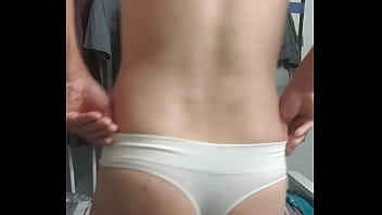 White thong G-string underware boy