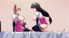 Perverted masseuses give their clients a happy ending - Mayohiga no girlfriend Ep 1