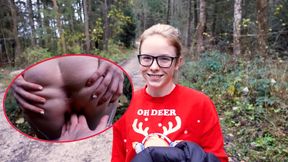 Desperate wife offers pussy for cell phone repair in public