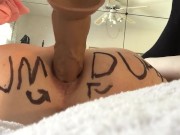 Cum Dump Femboy takes Multiple Toys up his Ass