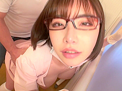 JAV star Eimi Fukada real Japanese dentist office risky sex