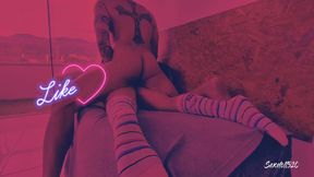 OH MEU DEUS! Incrível ORGASMO ANAL E PORRA NOS PÉS! GARGANTA PROFUNDA! - Sexdoll520