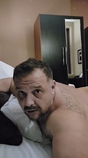 My whore gets down to licking my ass