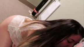 slutty Wife teases and gives eXXXtremely hot blowjob in public