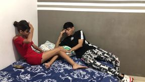 Young sister takes my big cock and gets fucked hard