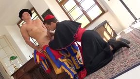 Horny priest makes big in the Vatican