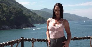 Outdoors video of dirty Alice Sweet pissing and having a quickie