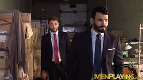 Classy stud sucks cock & spreads asscheeks for anal sex