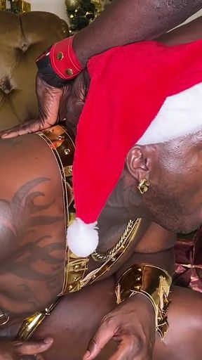 Hung Black Daddy Flip Fucks with 12” Nigerian