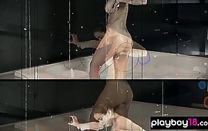 Classy amateur housewives sensual striptease session