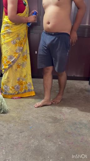 Indian Maid Fucked and Seduced by Owner for Gifts and Extra Salary