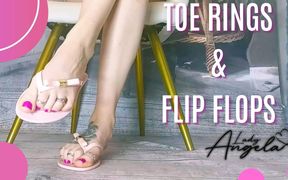 Lady Angela Toe Rings and Flip Flops - Silent Admiration